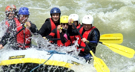 Rafting on Buzau river