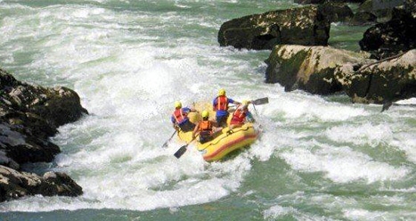 Rafting in Muntenegru on Tara river in June