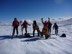 Ski touring in Bucegi Mt.