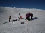 Ski touring in Bucegi Mt.